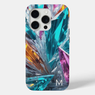 Multicolor Crystals iPhone 15 Pro Case