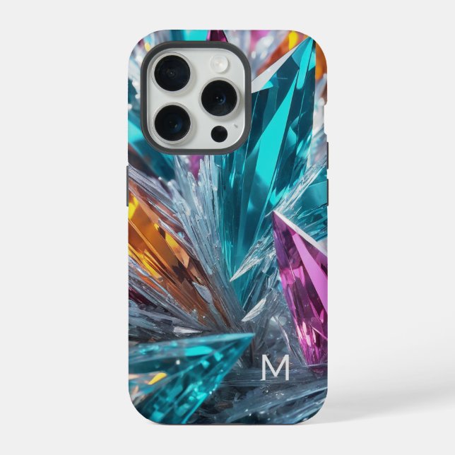 Multicolor Crystals iPhone Case (Back)