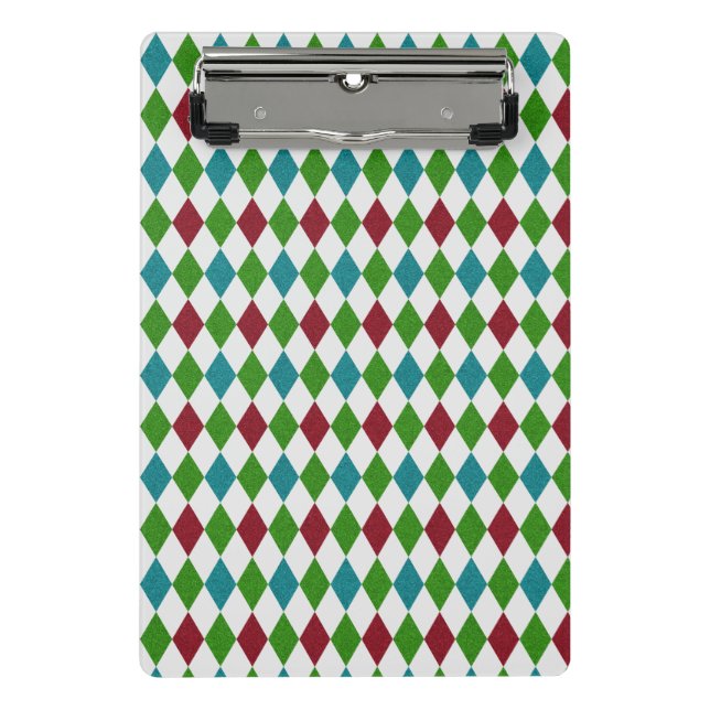 Multicolor Diamond Glitter Mini Clipboard (Front)