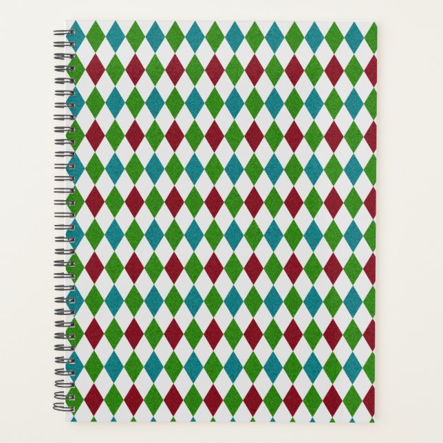 Multicolor Diamond Glitter Planner (Front)