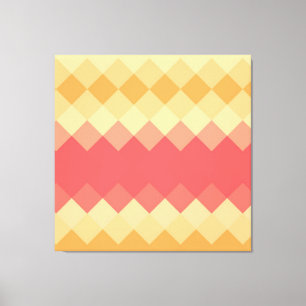 Multicolor Diamond Seamless Pattern 3 Canvas Print