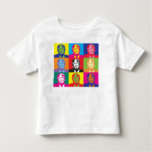 Multicolor Donald Trump Toddler T-shirt