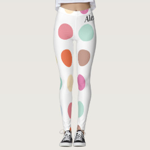 Multicolor Dots Pattern Leggings