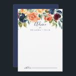 Multicolor Elegant Floral Wedding Advice Card<br><div class="desc">This multicolor elegant floral wedding advice card is perfect for a modern wedding. The design features neatly hand-drawn bouquets of pink, blush, yellow, burgundy, red, indigo flowers and green foliage, inspiring natural beauty. These cards are perfect for a wedding, bridal shower, baby shower, graduation party & more. Personalize the cards...</div>