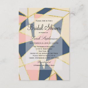 Multicolor Elegant Geometric Triangles Invitation