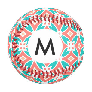 Multicolor Ethnic Pattern Baseball