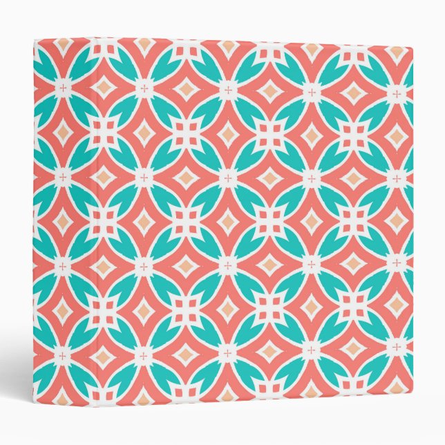 Multicolor Ethnic Pattern Binder (Front/Spine)