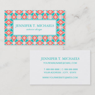 Multicolor Ethnic Pattern Business Card