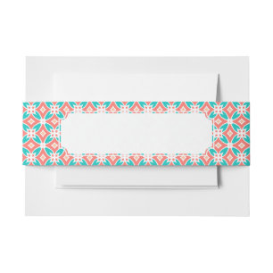 Multicolor Ethnic Pattern Invitation Belly Band