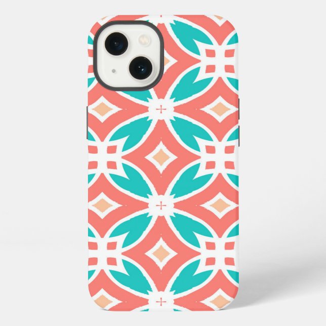 Multicolor Ethnic Pattern iPhone Case (Back)