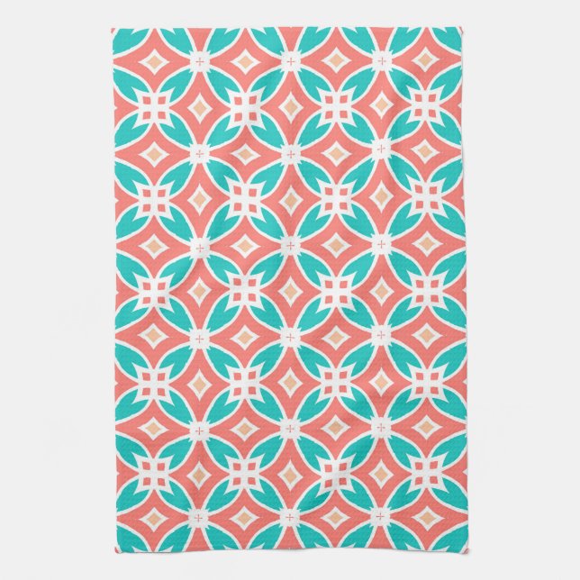 Multicolor Ethnic Pattern Kitchen Towel (Vertical)