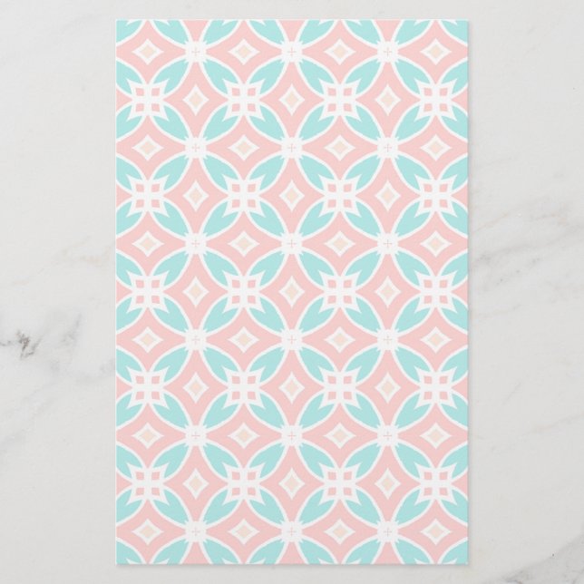 Multicolor Ethnic Pattern Stationery (Front)