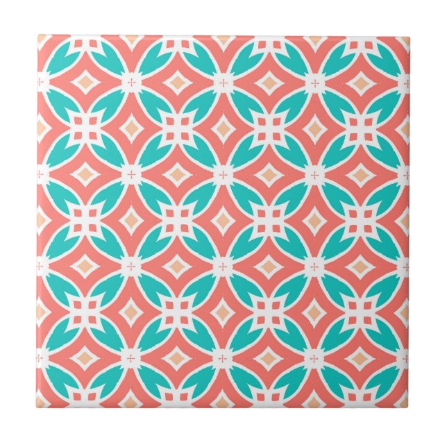 Multicolor Ethnic Pattern Tile (Front)