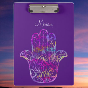 Multicolor Filigree Hamsa Clipboard