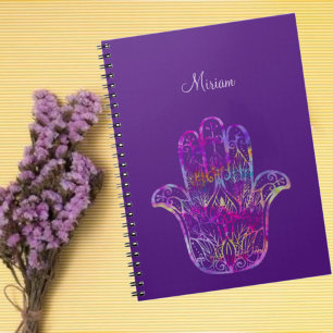 Multicolor Filigree Hamsa   Notebook