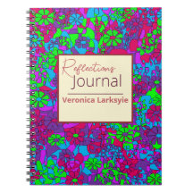 Multicolor Floral Abstract Reflections 