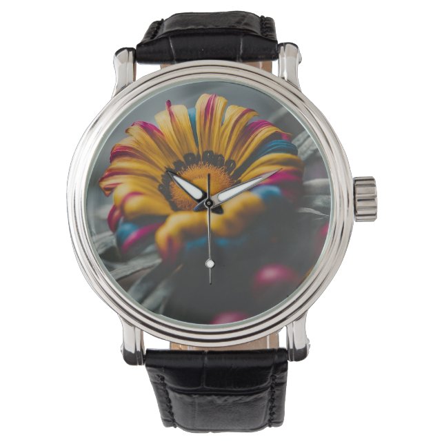 Multicolor Floral Dial Watch (Front)