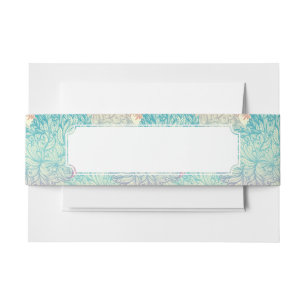Multicolor Floral Doodle Pattern Invitation Belly Band
