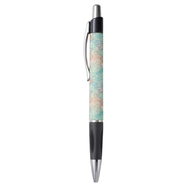 Multicolor Floral Doodle Pattern Pen (Top (Vertical))