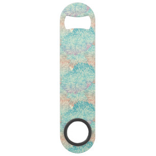 Multicolor Floral Doodle Pattern Speed Bottle Opener