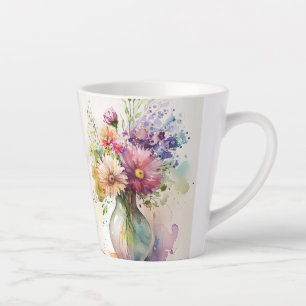 Multicolor Florals #7 Latte Mug