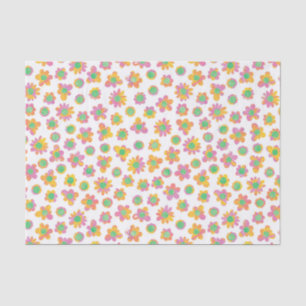 Multicolor Flower Pattern Tissue Paper
