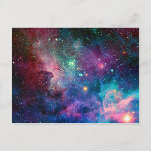 Multicolor Galaxy Postcard by S. Ambrose