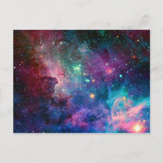 Multicolor Galaxy Postcard by S. Ambrose