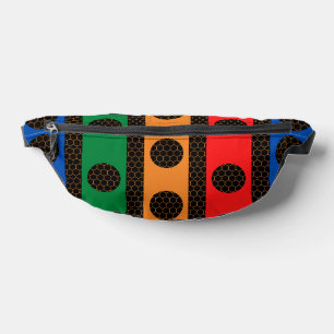 Multicolor Geometric Fanny Pack