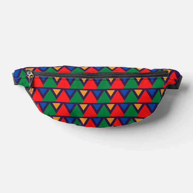 Multicolor Geometric Fanny Pack (Lay Down)