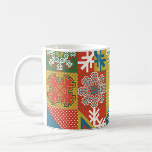 Multicolor Geometric: Local Snowflake Background Coffee Mug