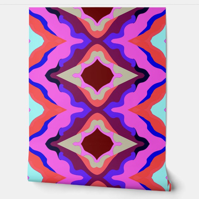 Multicolor geometric pattern "Ratti_Creative_Arts" Wallpaper (Unrolling)