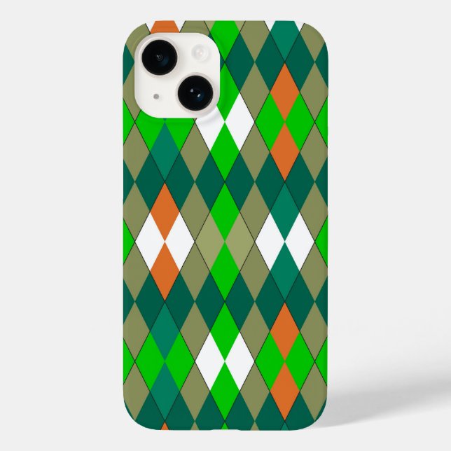 Multicolor geometric pattern rhombuses minimalism Case-Mate iPhone case (Back)
