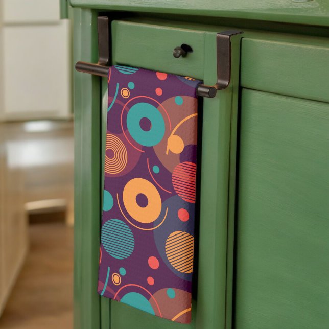 Multicolor Geometric Shapes pattern Kitchen Towel (Kitchen Towel)