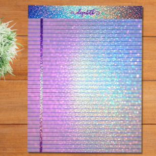 Multicolor Glitter Lined Notepad