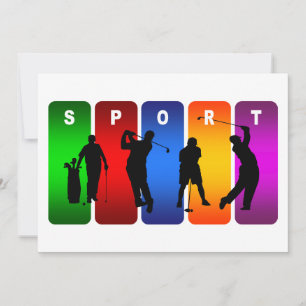 Multicolor Golf Emblem