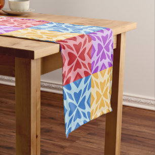 Multicolor Hearts for Valentine's Day  Short Table Runner