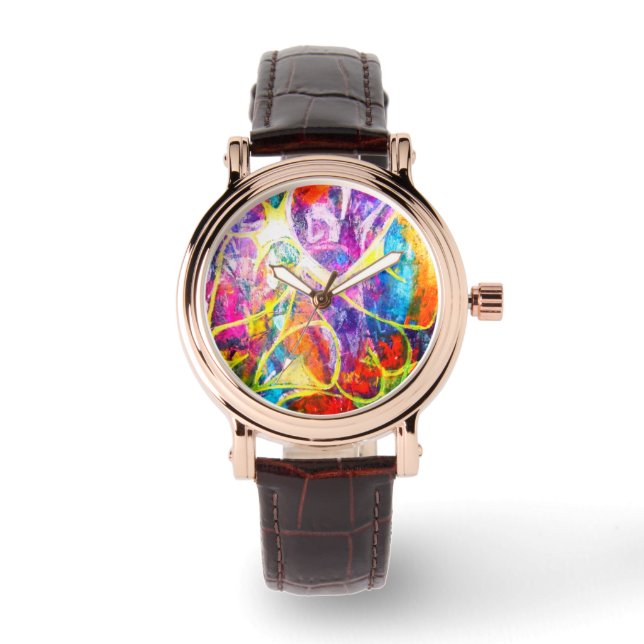 MULTICOLOR HEARTS WATCH (Front)