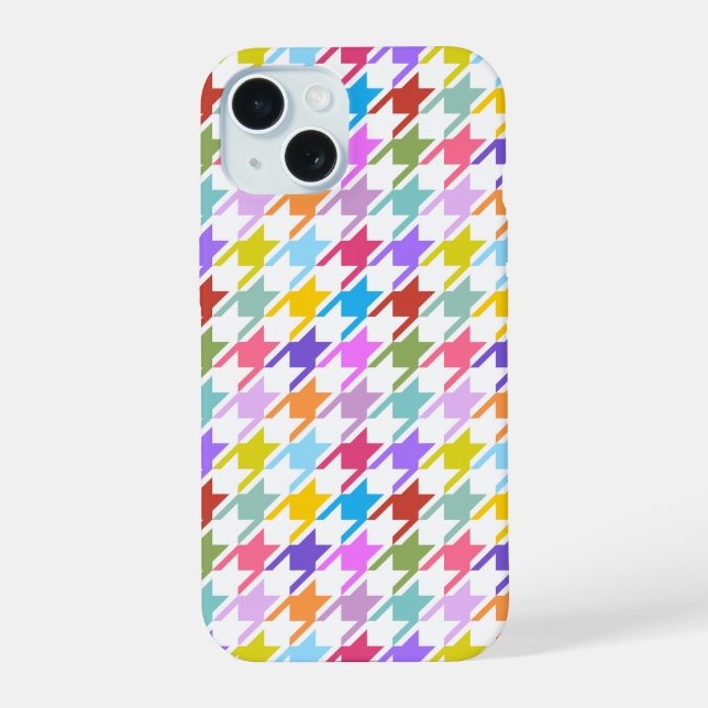 Multicolor Houndstooth+Motif blanc (Verso)