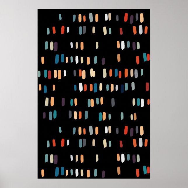Multicolor Irregular Rectangles Poster (Front)