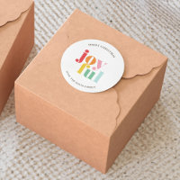 Multicolor "Joyful" Christmas