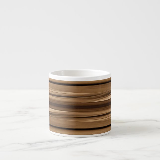 Multicolor Layers of Browns Espresso Cup (Front)