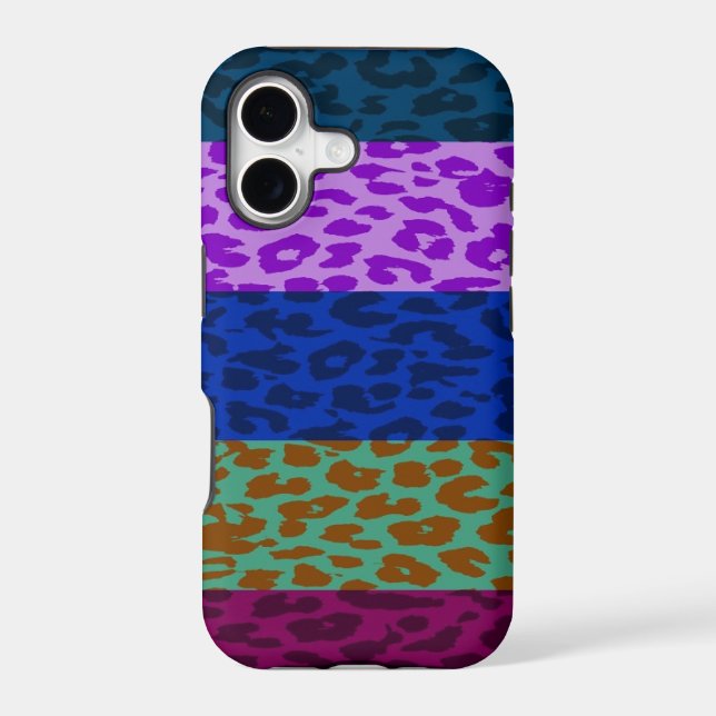 Multicolor Leopard Print Skin Stripe Pattern 4 (Back)