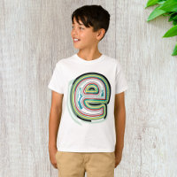 Multicolor Letter E Abstract Modern Typography 