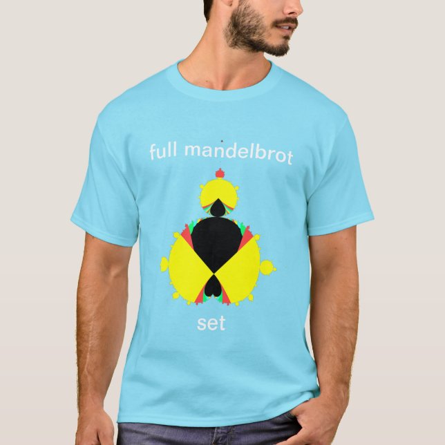 Multicolor Mandelbrot Set Fractal Pop Art Style T-Shirt (Front)