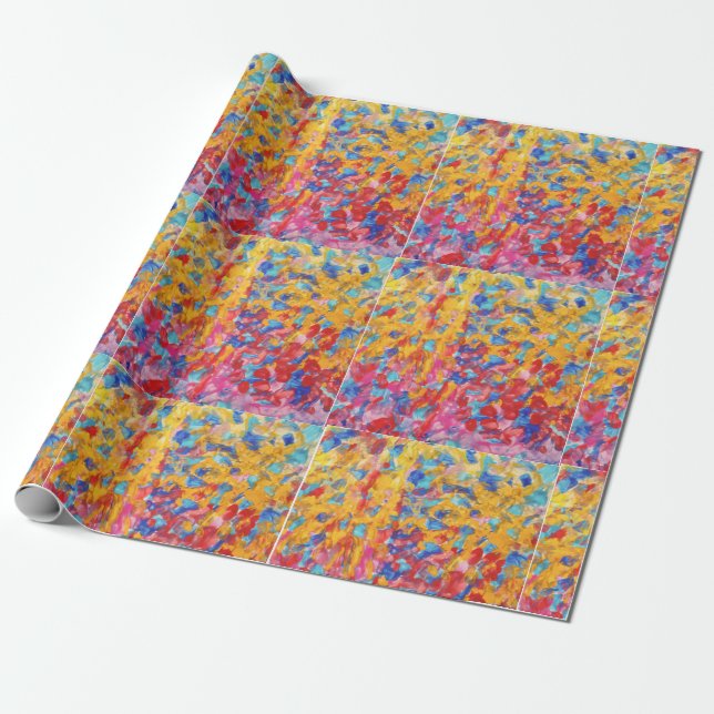 Multicolor Matte wrapping paper (Unrolled)