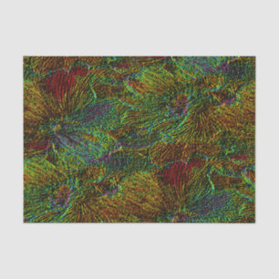 Multicolor metallic floral pattern tissue paper