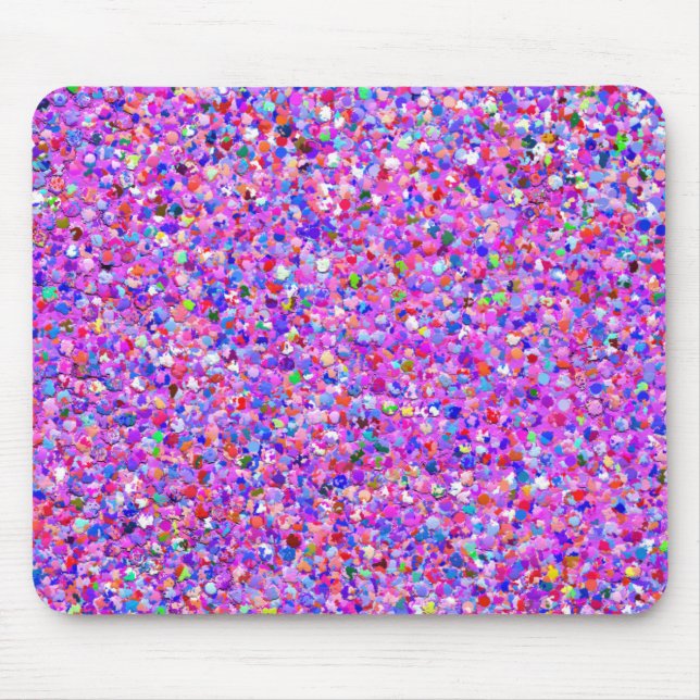 Multicolor Mosaic Modern Grit Glitter #8 Mouse Pad (Front)