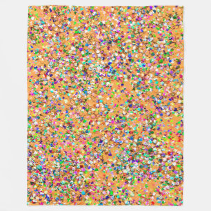 Multicolor Mosaic Modern Grit Glitter #9 Fleece Blanket
