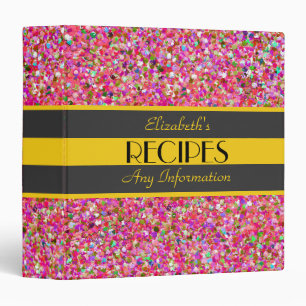 Multicolor Mosaic Modern Grit Glitter Recipes #4 Binder